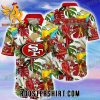 San Francisco 49ers NFL Tropical Forest Mix Parrot Colorful Hawaiian Shirt