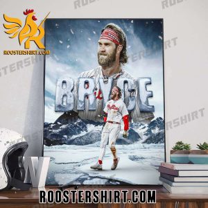 Second HR of the game for Bryce Harper Postseason MLB Poster Canvas