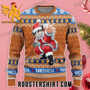 Son Goku Cosplay Santa Claus Cute Ugly Christmas Sweater