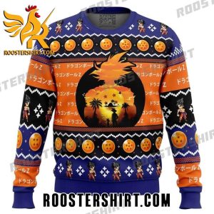 Son Goku Kakarot Sunset Style Dragon Ball Z Ugly Christmas Sweater