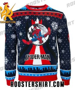Spider Man Homecoming Skyline Ugly Sweater