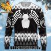 Spiderman Logo Back And White Ugly Christmas Sweater