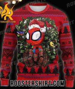 Spiderman Santa Cartoon Thanksgiving Ugly Christmas Sweater