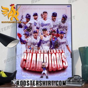 THE TEXAS RANGERS ARE WORLD SERIES BOUND POSTER CANVAS