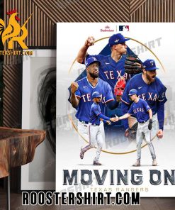 Texas Rangers Advance In The Wild Card 2023 MLB Poster Canvas