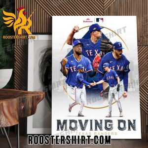 Texas Rangers Advance In The Wild Card 2023 MLB Poster Canvas