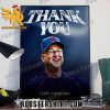 Thank You Terry Francona Career MLB Poster Canvas