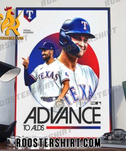 The Texas Rangers are moving on to the ALDS Poster Canvas