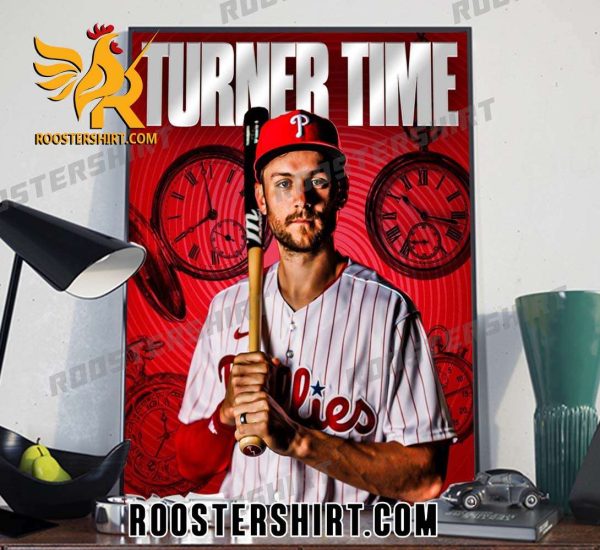 Trea Turner Time Philadelphia Phillies Postseason 2023 MLB Poster Canvas