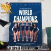 US Womens Gymnastics Team World Champions 2023 Team USA Poster Canvas