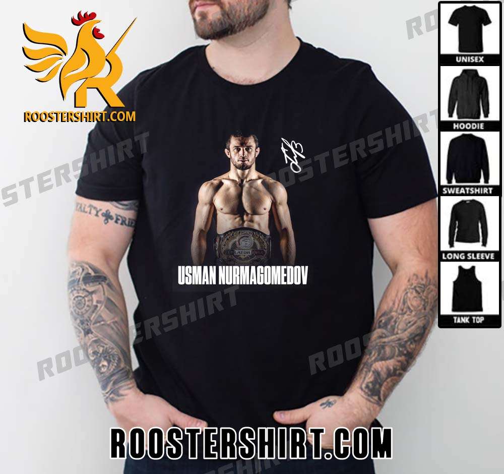 Usman Nurmagomedov Lightweight Champions 2023 Signature T-Shirt