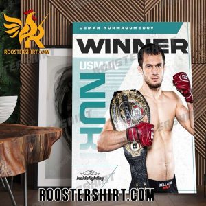 Usman Nurmagomedov Winner 2023 Bellator lightweight Poster Canvas