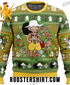 Usopp Xmas One Piece Ugly Christmas Sweater For Mens And Womens