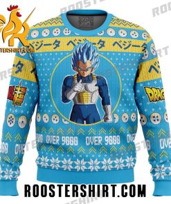 Vegeta Over 9000 Dragon Ball Z Ugly Christmas Sweater
