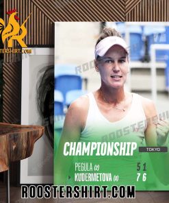 Veronika Kudermetova Champions 2023 Tokyo Final Poster Canvas