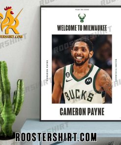 Welcome To Milwaukee Bucks Cameron Payne Poster Canvas
