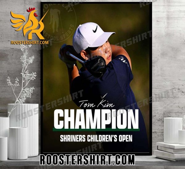 Welcome Tom Kim Champion Shriners Childrens Open 2023 Poster Canvas