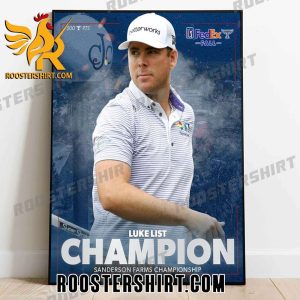 Welcome to Champions Luke List Sanderson Farms Championship 2023 Poster Canvas
