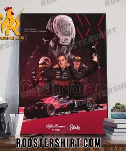 2023 Formula 2 Champions Is Racer Theo Pourchaire Poster Canvas