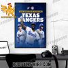 2023 Texas Rangers World Series Champions Forever Poster Canvas
