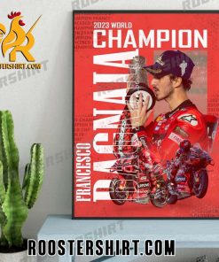 2023 World Champions Francesco Bagnaia Crown Wins Valencia Grand Prix Poster Canvas