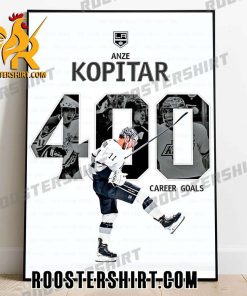 Anze Kopitar becomes the 4th King to score 400 goals Poster Canvas