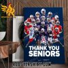 Arizona Football Thank You Seniors 2023 Poster Canvas