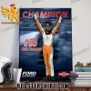 Ben Rhodes Champs 2023 NASCAR Craftsman Truck Series Championship Poster Canvas