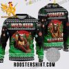 Bigfoot Santa Wild Beer Sasquatch Dink Beer Ugly Christmas Sweater