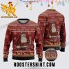 Bigfoot Season For Believin Ugly Chirstmas Sweater With Red Black Color