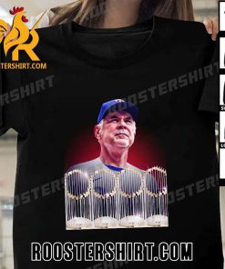 Bruce Bochy is just the sixth manager in MLB history to collect FOUR World Series trophies T-Shirt