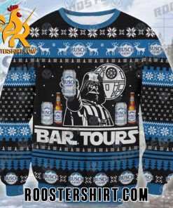 Busch Light Bar Tours Darth Vader Star Wars Ugly Christmas Sweater
