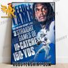 CeeDee Lamb First Wr In NFL History to Have 3 Straight Games of 10 Catches 150 YDS Poster Canvas