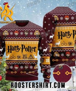 Characters Cute Harry Potter Chibi Style Ugly Christmas Sweater