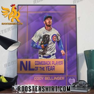 Cody Bellinger NL Comeback Player of the Year MLB Poster Canvas