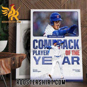Cody Bellinger is the National League Comeback Player of the Year Poster Canvas