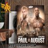 Coming Soon Jake Paul Vs Andre August Poster Canvas