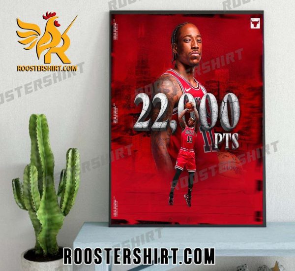 Congrats DeMar DeRozan 22000 Points And 36th Player In NBA History Poster Canvas