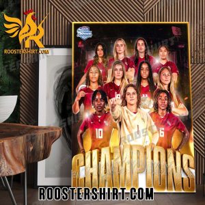 Congrats FSU Soccer ACC Champions For The 4th Straight Year Poster Canvas