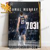 Congrats Jamal Murray 7031 Career Points 7th Most In NBA Franchise History Poster Canvas