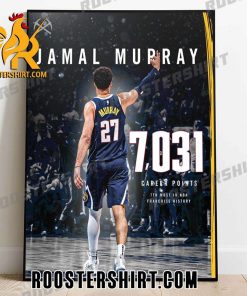 Congrats Jamal Murray 7031 Career Points 7th Most In NBA Franchise History Poster Canvas