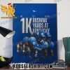 Congrats Re’Mahn Davis 1000 Season Rushing Yards And Counting Kentucky Football Poster Canvas