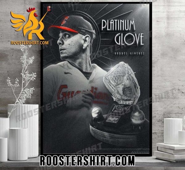 Congrats to the AL Platinum Glove winner Andres Gimenez Poster Canvas