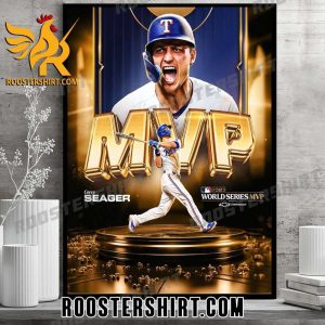 Congratulations Corey Seager World Series MVP 2023 Poster Canvas