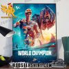 Congratulations Pedro Acosta 2023 World Champions 2023 MotoGP Poster Canvas