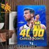 Congratulations TJ McConnell 4000 Career Points Signature Poster Canvas