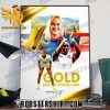 Congratulations Team USA Rugby Pure Gold In Chile At Santiago 2023 Poster Canvas