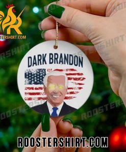 Dark Brandon Joe Biden American Flag Lets Go Brandon Ornament