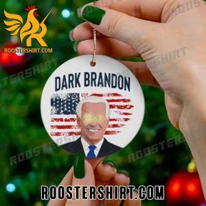 Dark Brandon Joe Biden American Flag Lets Go Brandon Ornament