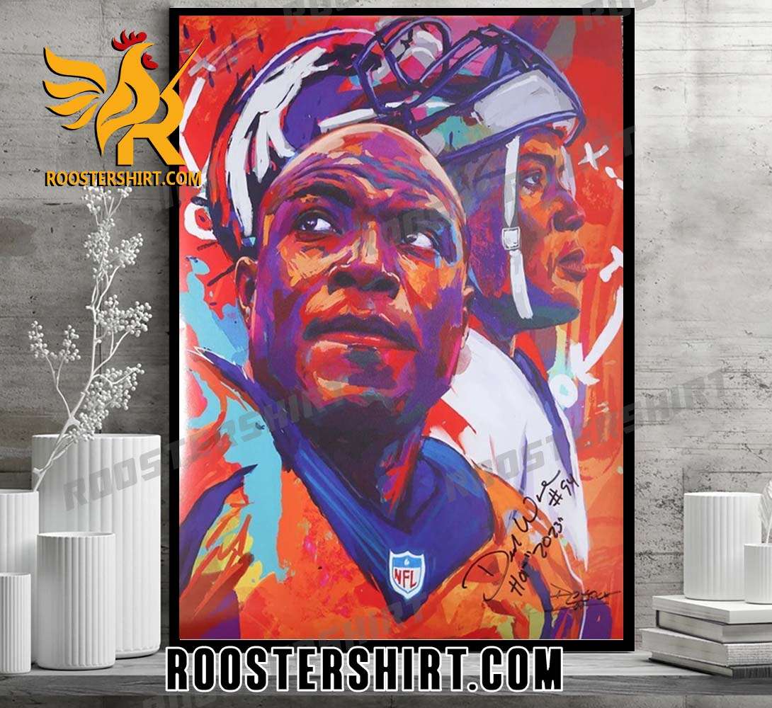 DeMarcus Ware Signature Art Style Poster Canvas